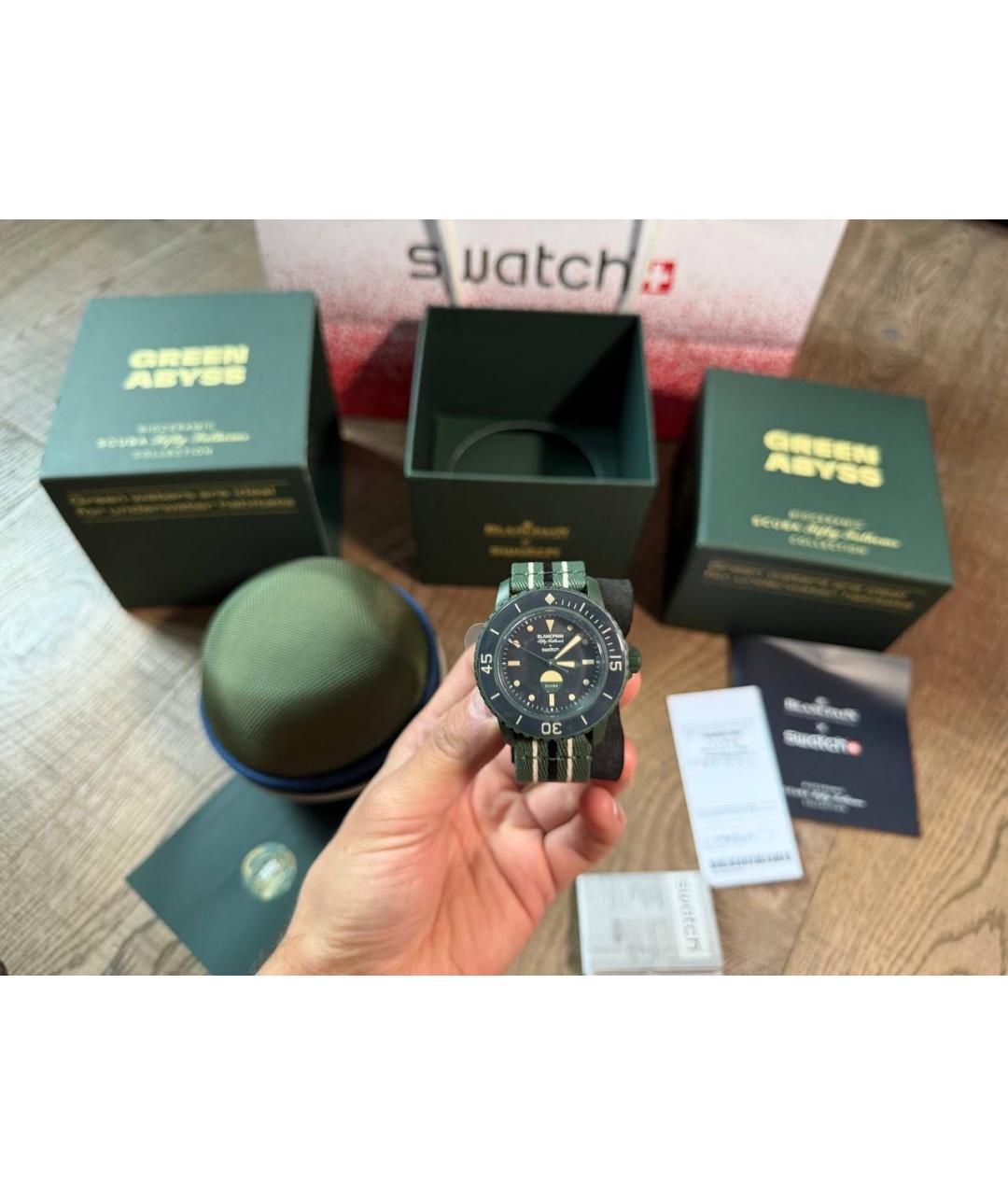 Swatch Зеленые часы, фото 2