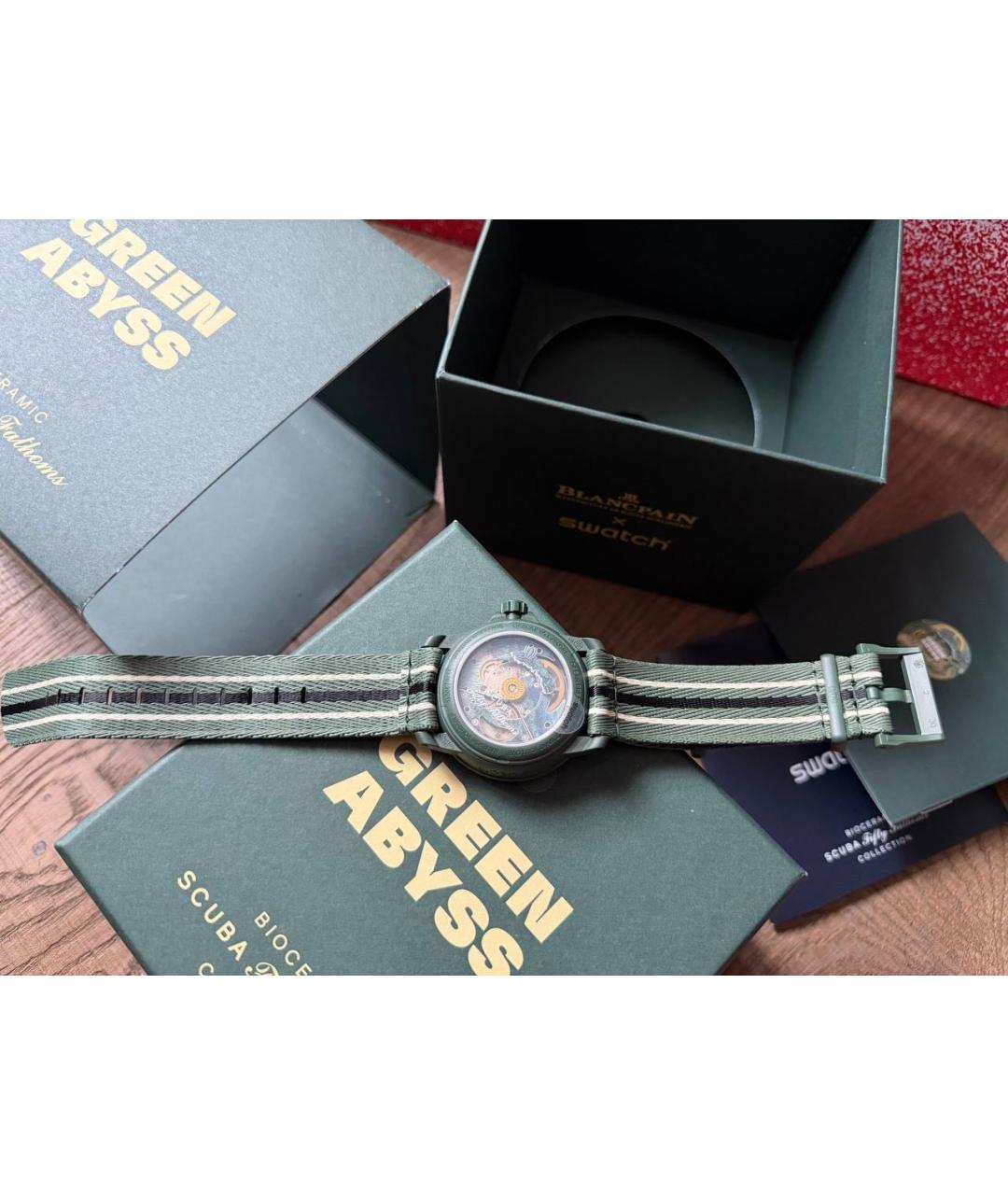 Swatch Зеленые часы, фото 6