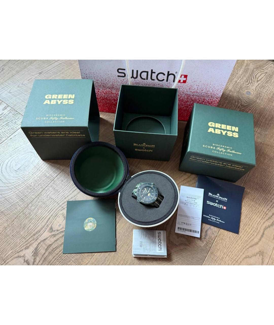 Swatch Зеленые часы, фото 3
