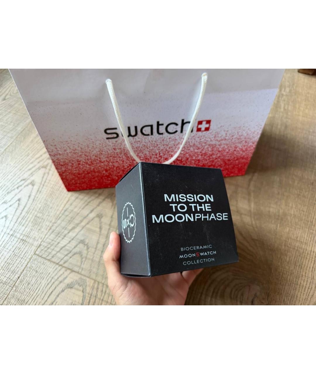 Swatch Черные часы, фото 4