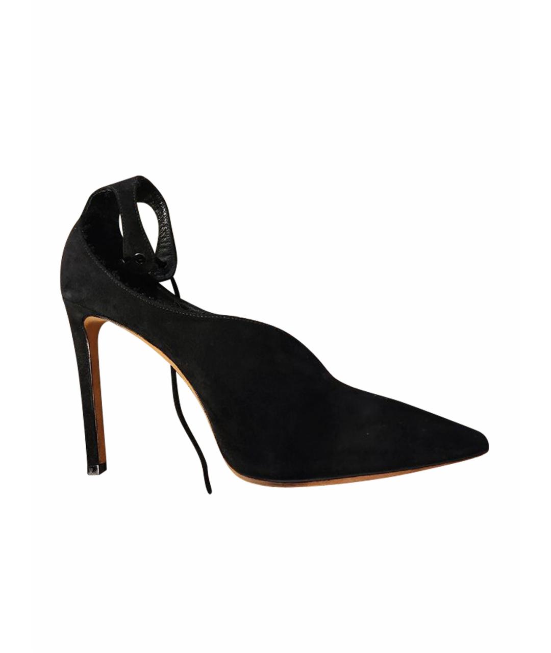 JIMMY CHOO Черные замшевые туфли, фото 1