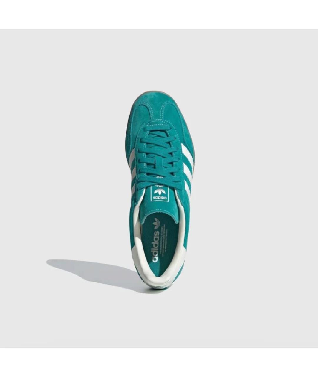 ADIDAS Бирюзовые замшевые кеды, фото 3