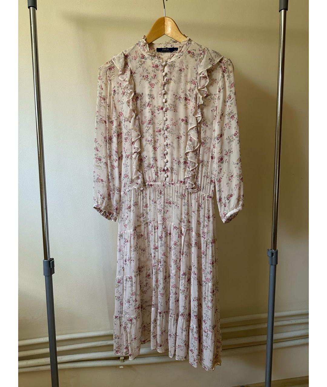 POLO RALPH LAUREN Мульти вискозное повседневное платье, фото 6