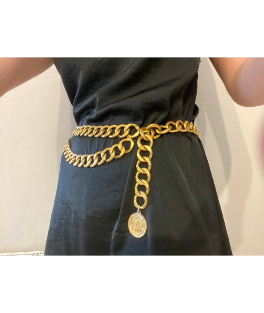 CHANEL Золотая металлическая цепочка, фото 4