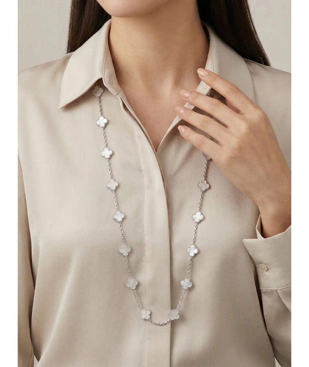 VAN CLEEF & ARPELS Белое колье из белого золота, фото 2