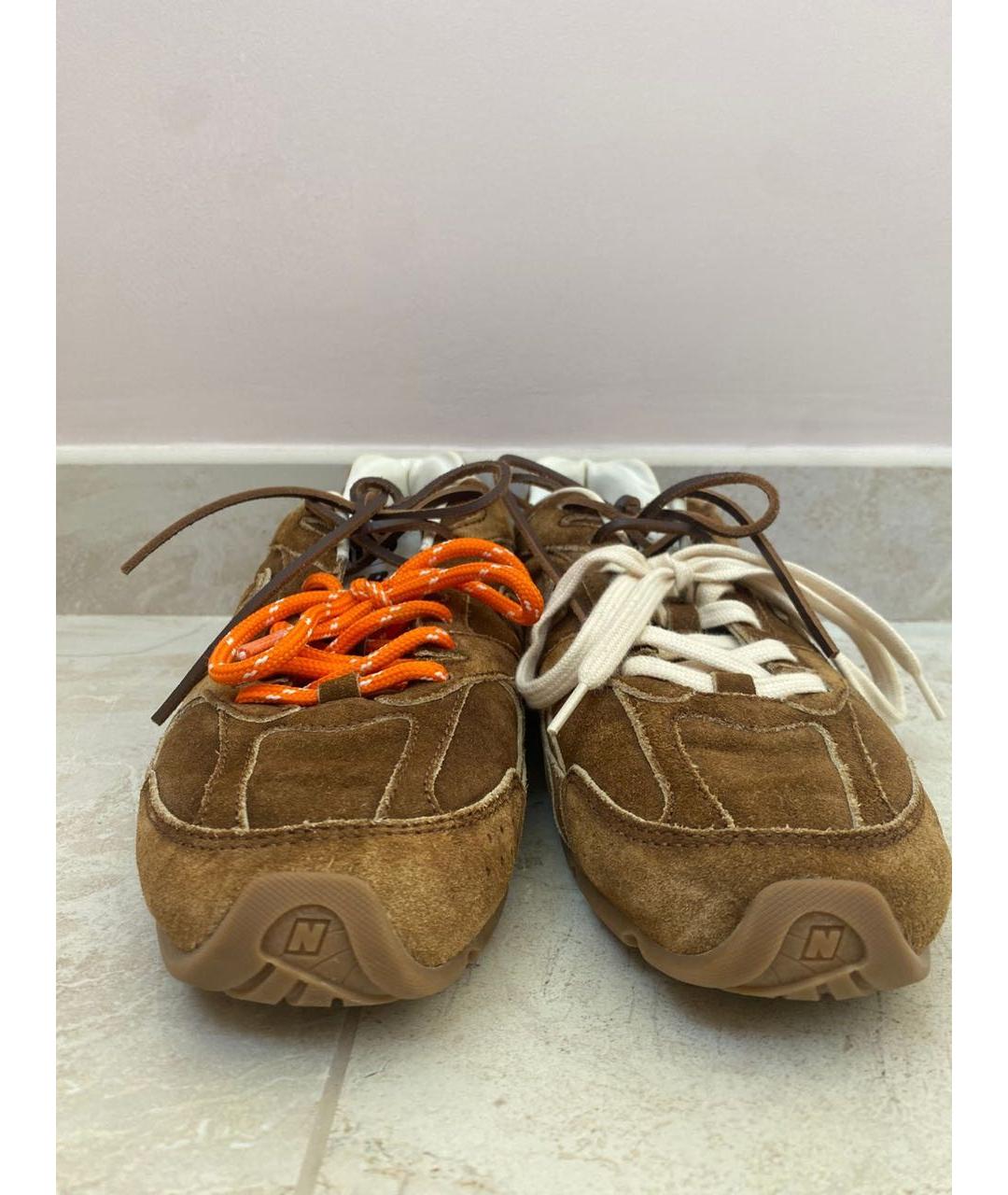 MIU MIU Коричневые замшевые кеды, фото 5