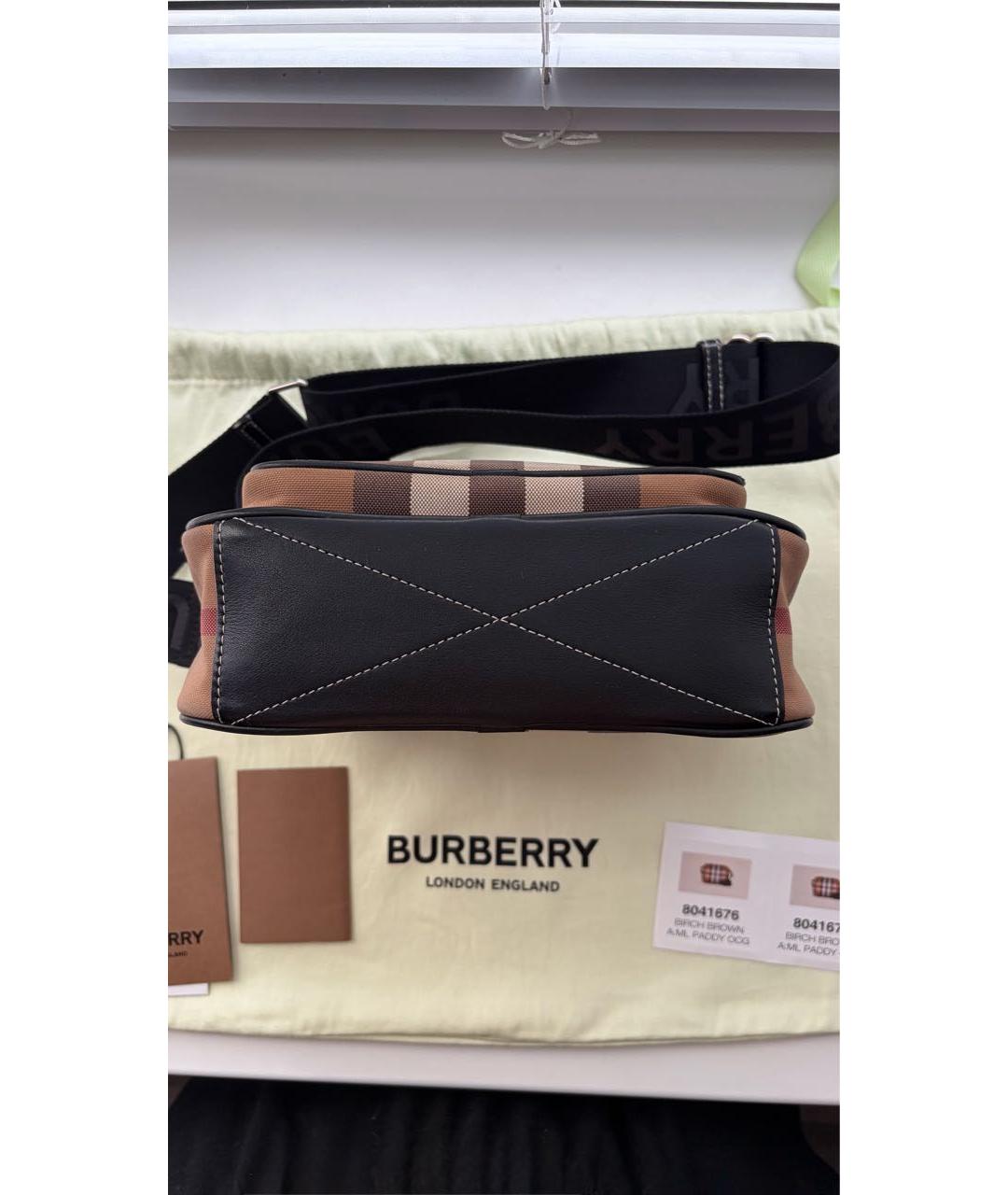 BURBERRY Коричневая сумка на плечо, фото 4