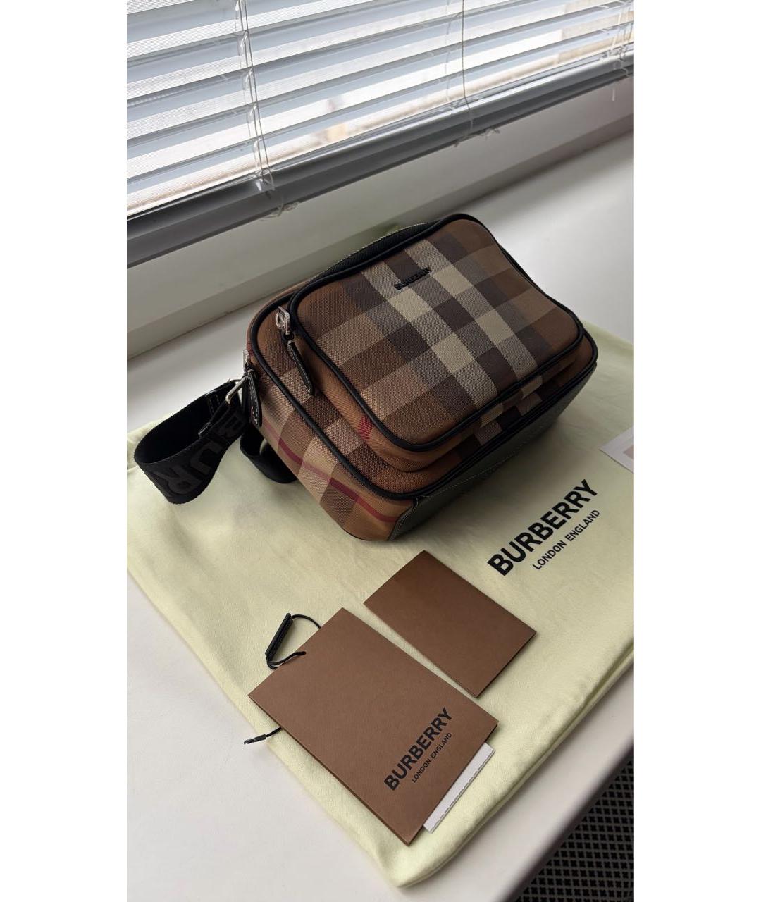 BURBERRY Коричневая сумка на плечо, фото 3