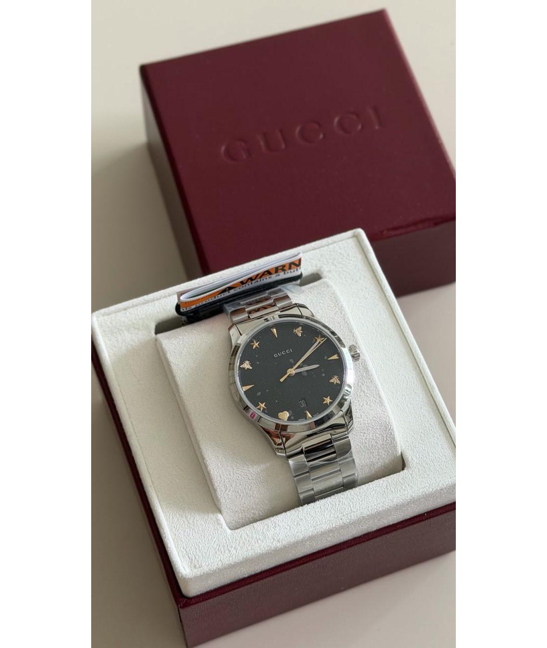 GUCCI Серебряные часы, фото 5