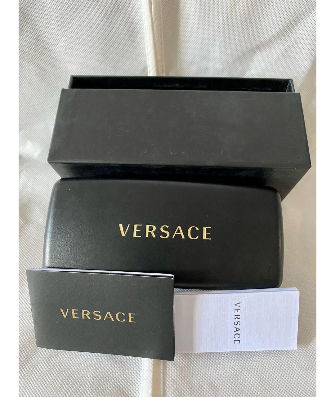VERSACE Синие пластиковые солнцезащитные очки, фото 4