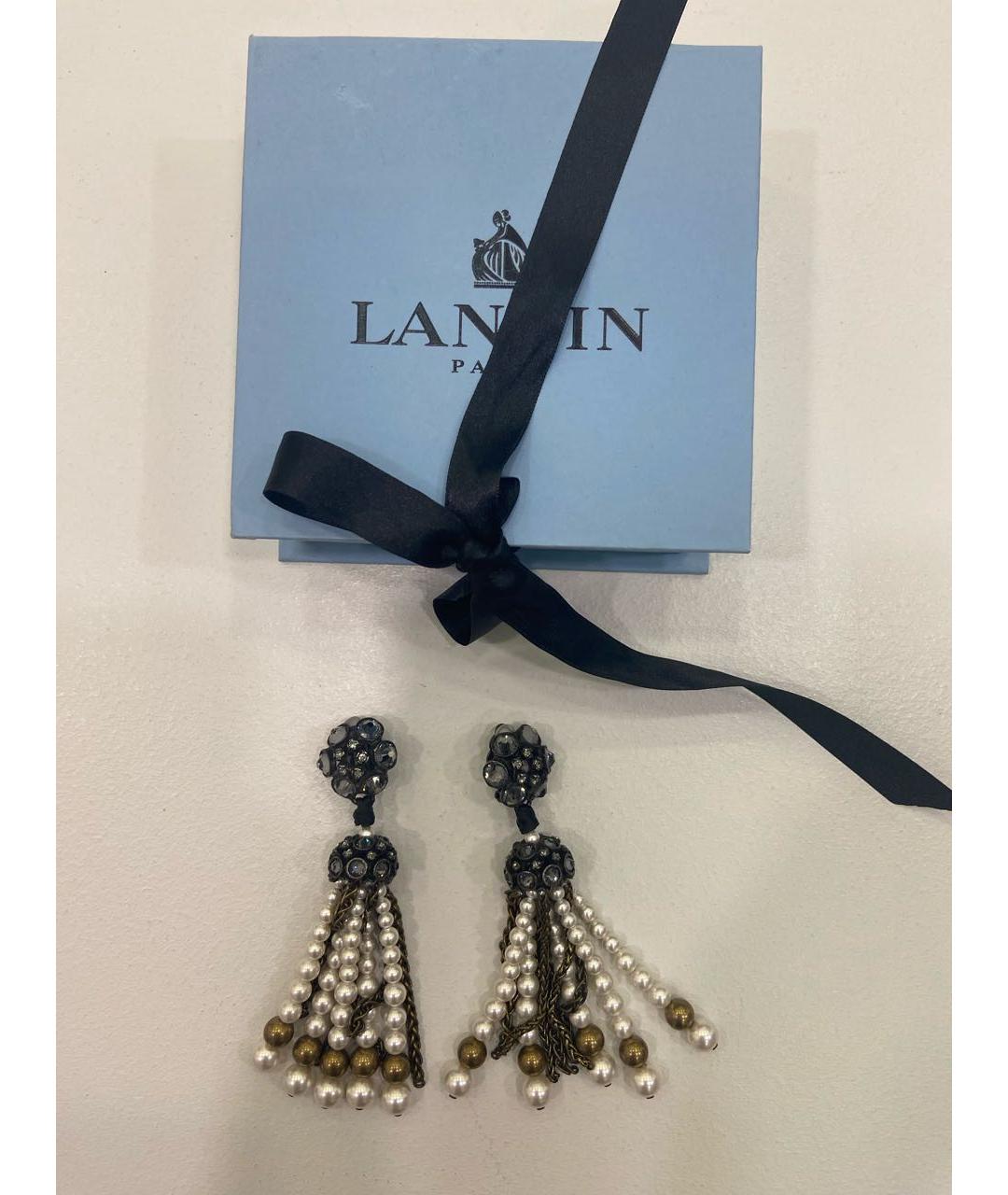 LANVIN Серебряные серьги, фото 2