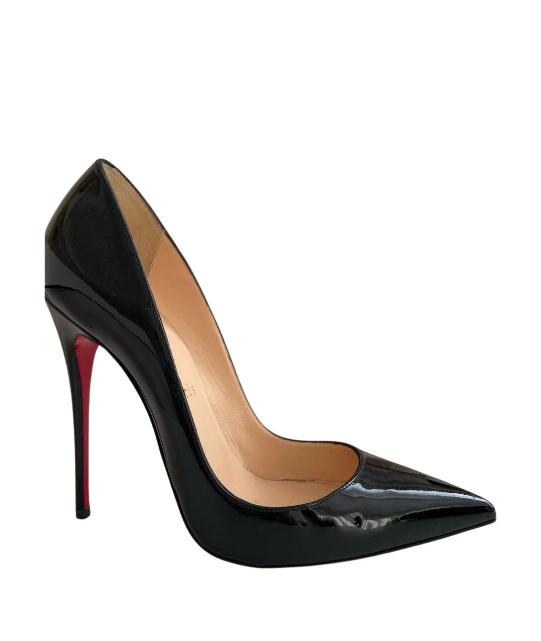 CHRISTIAN LOUBOUTIN Черные туфли из лакированной кожи, фото 1