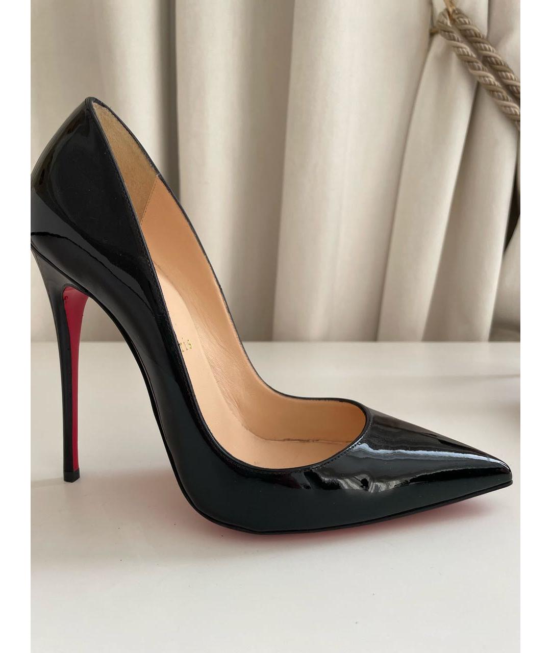 CHRISTIAN LOUBOUTIN Черные туфли из лакированной кожи, фото 7