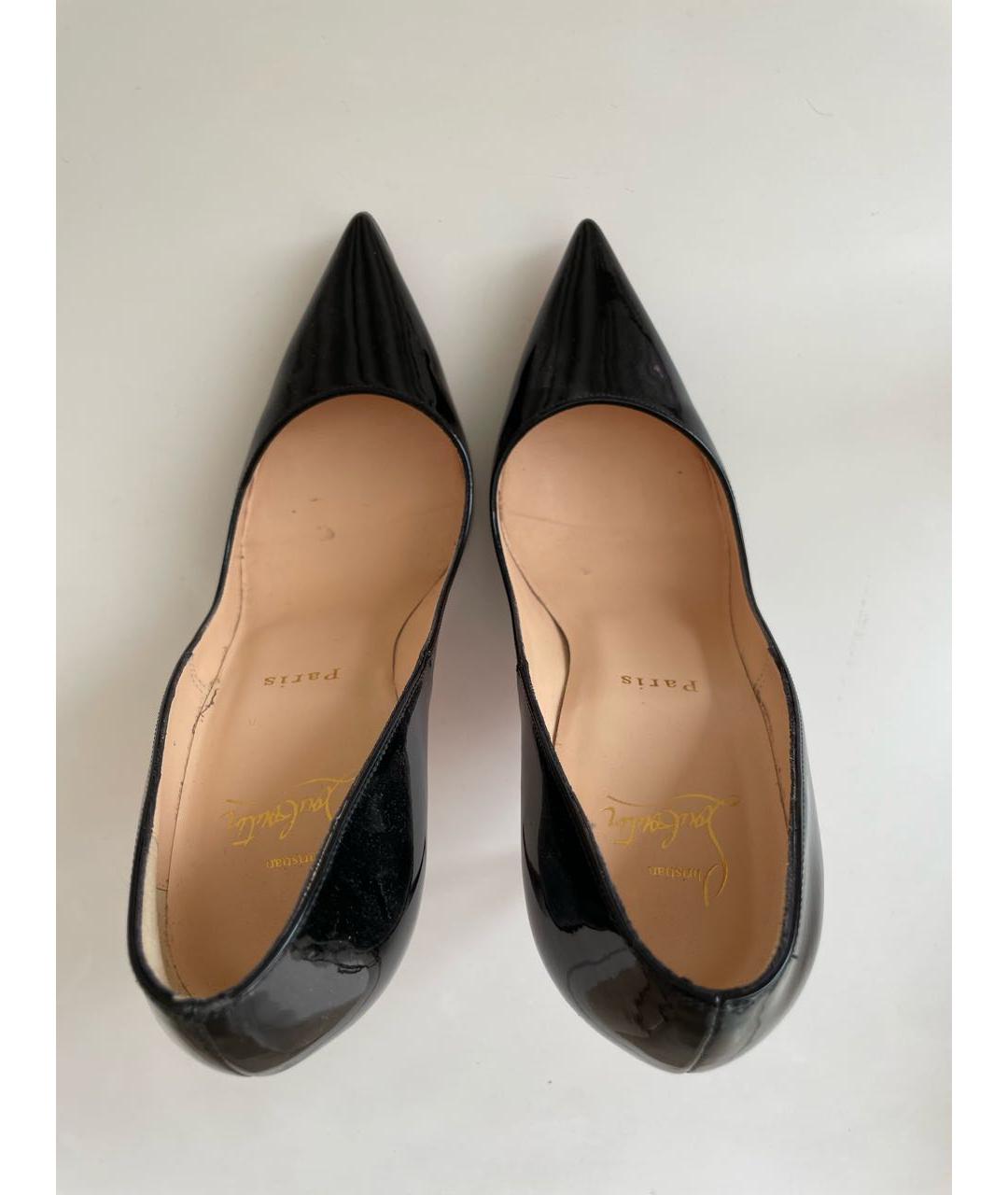 CHRISTIAN LOUBOUTIN Черные туфли из лакированной кожи, фото 3