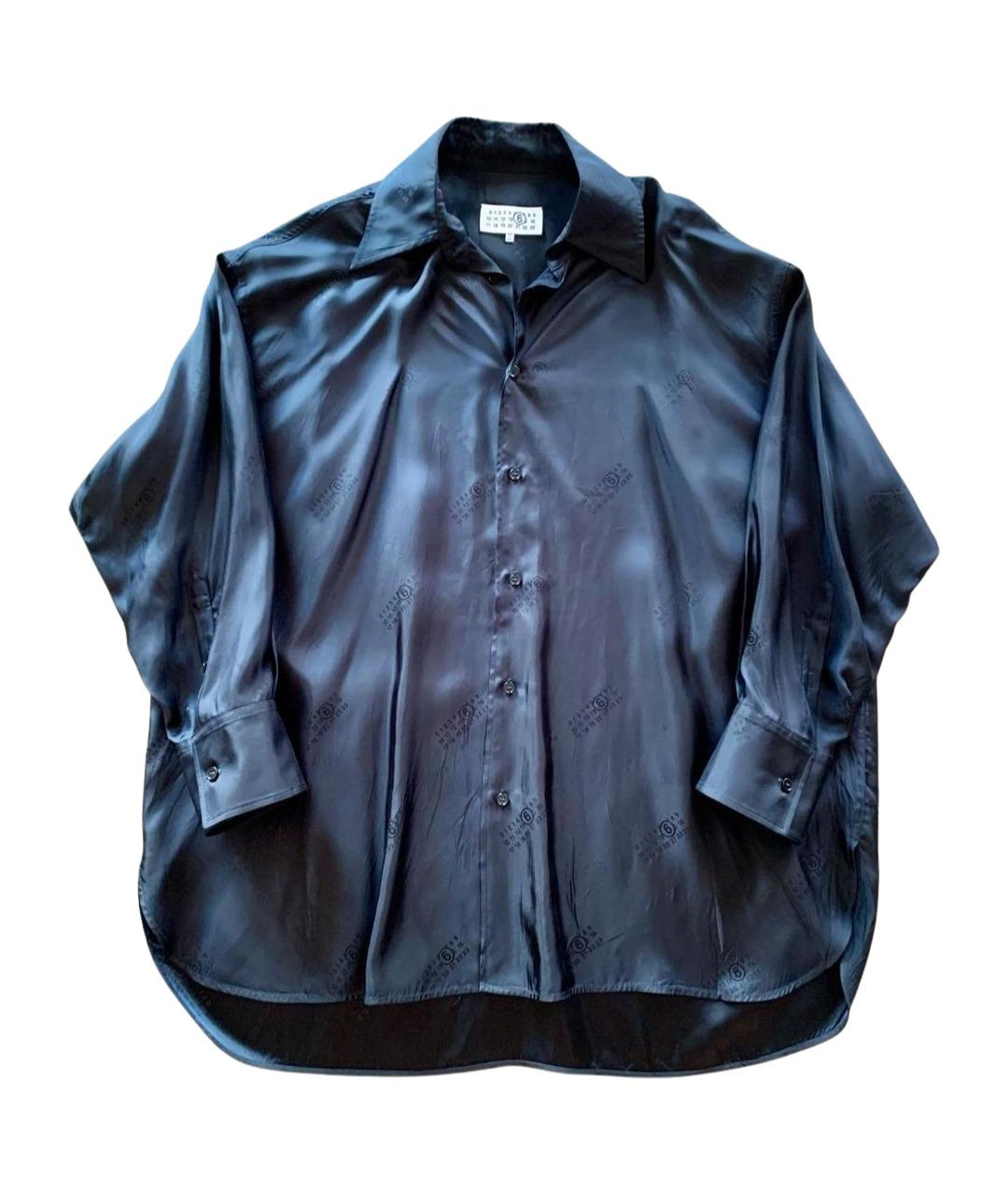 MM6 MAISON MARGIELA Черная кэжуал рубашка, фото 1