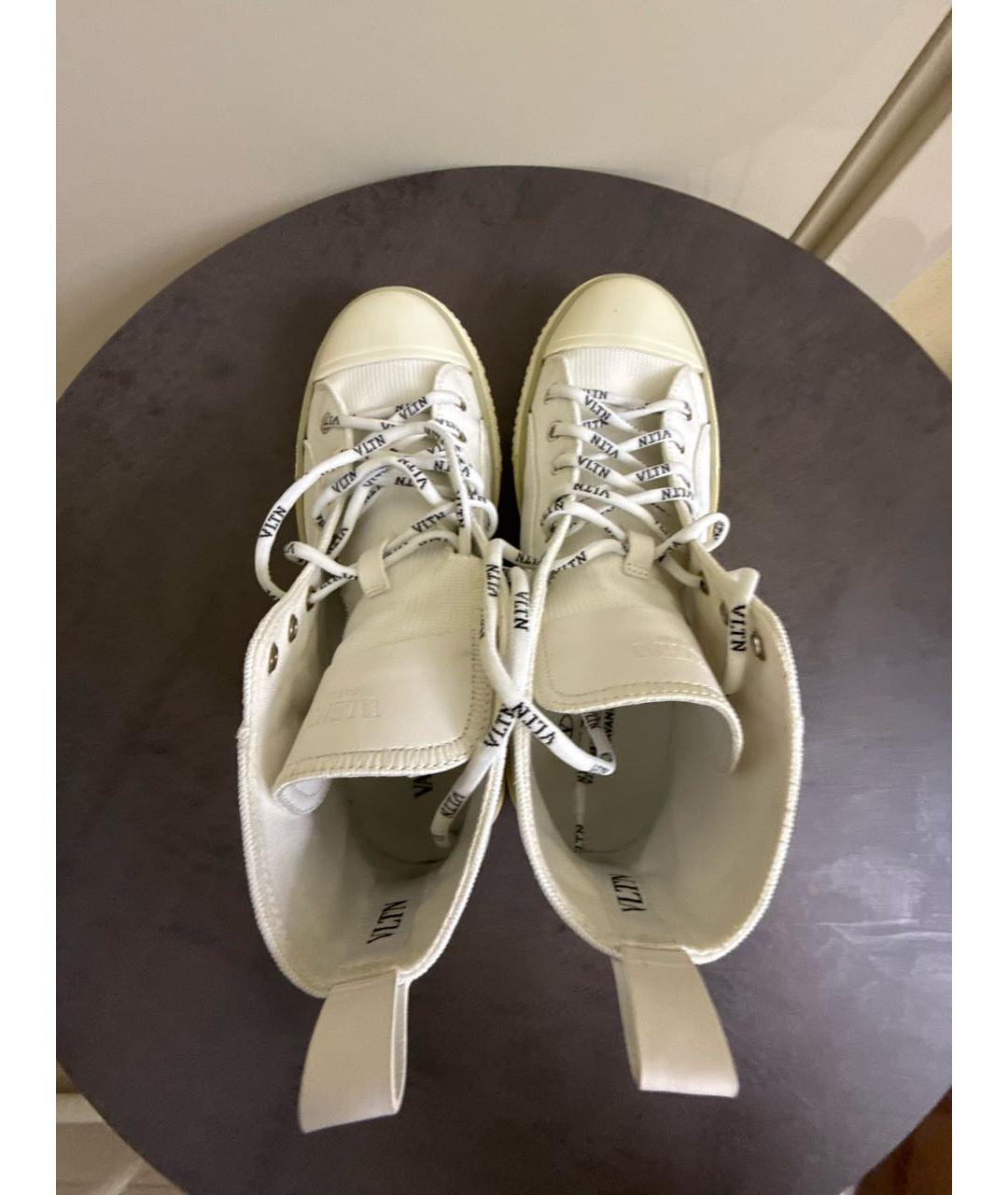 VALENTINO Белые текстильные кеды, фото 3