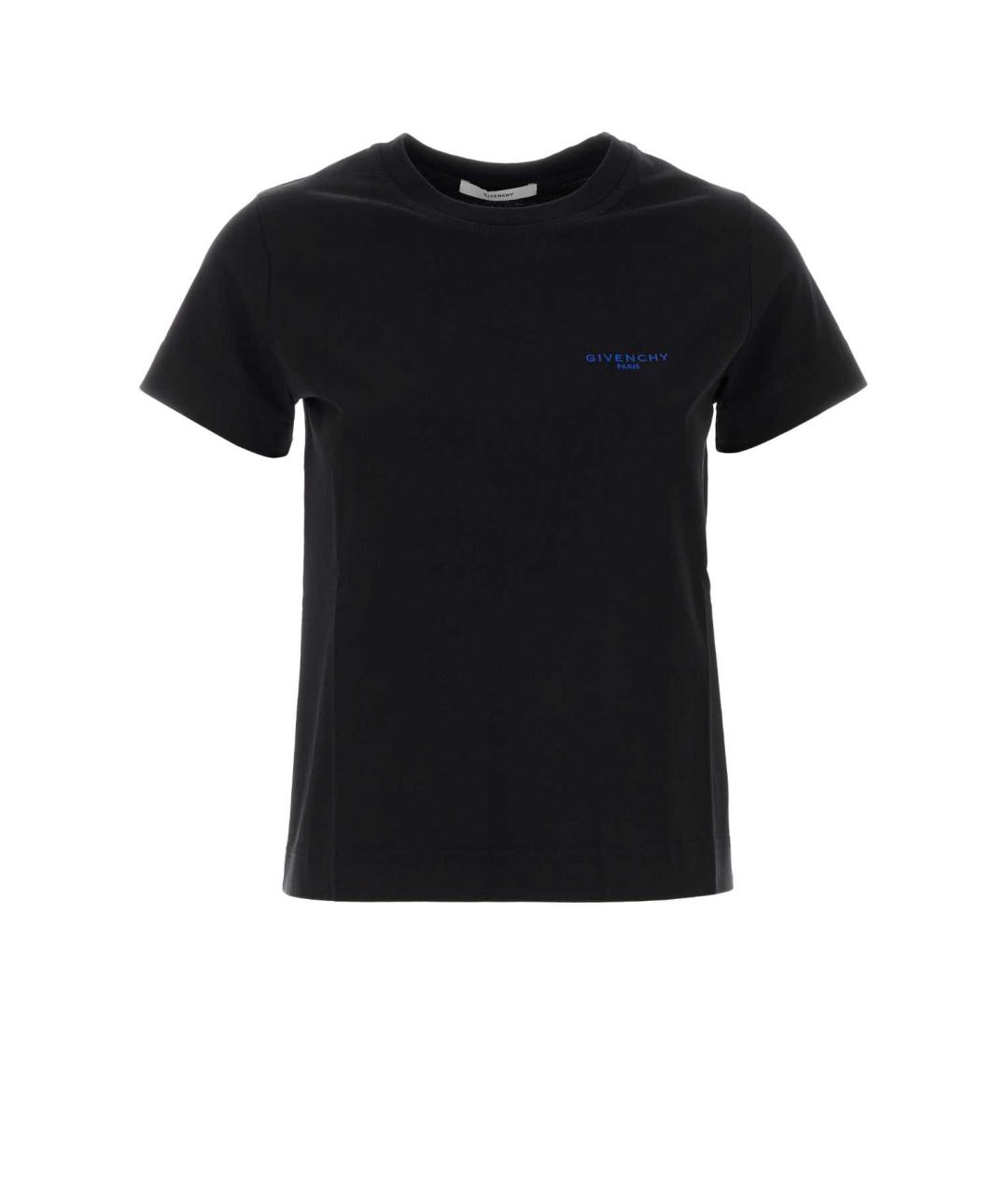GIVENCHY Черная хлопковая футболка, фото 1