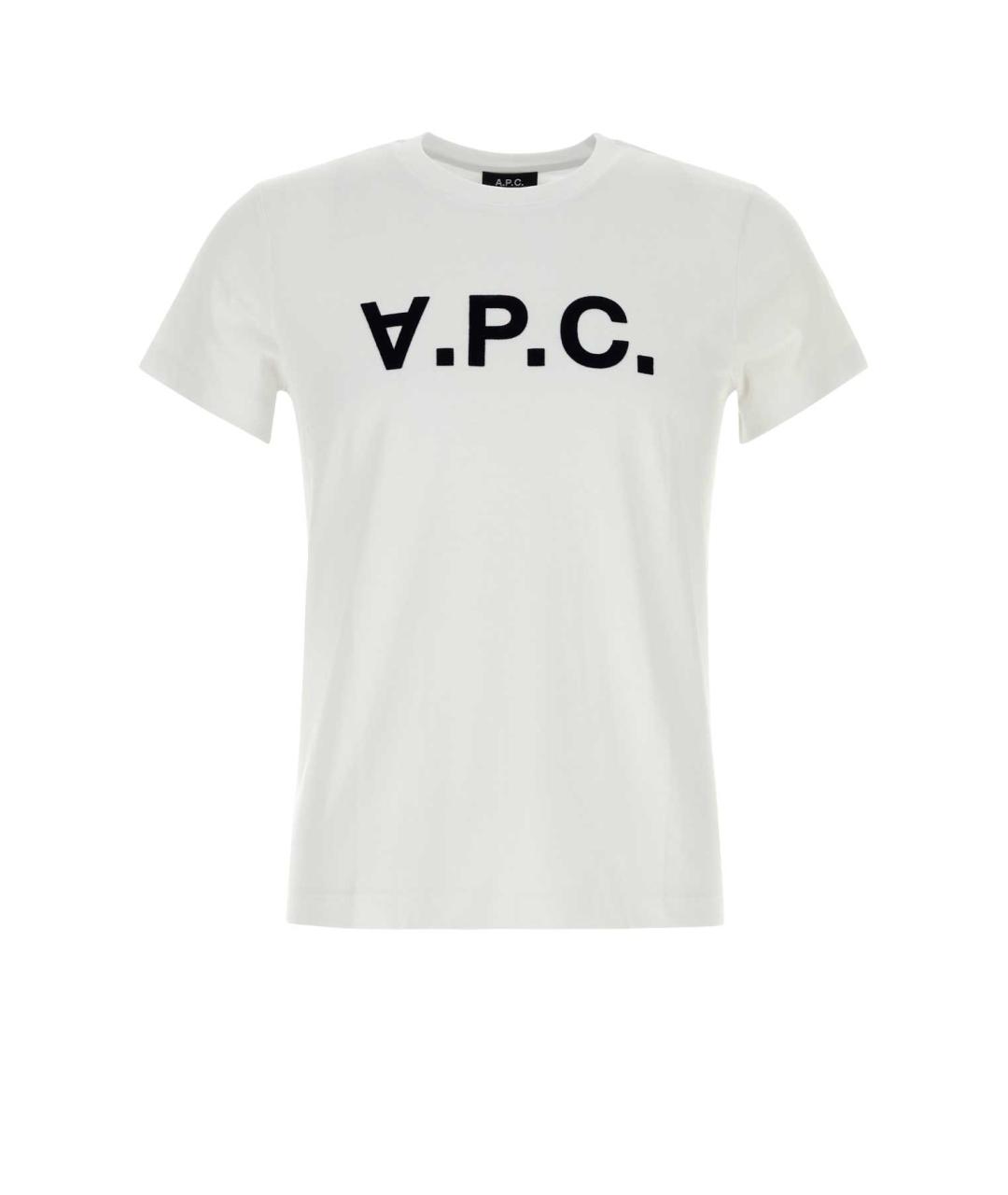 A.P.C. Белая хлопковая футболка, фото 1