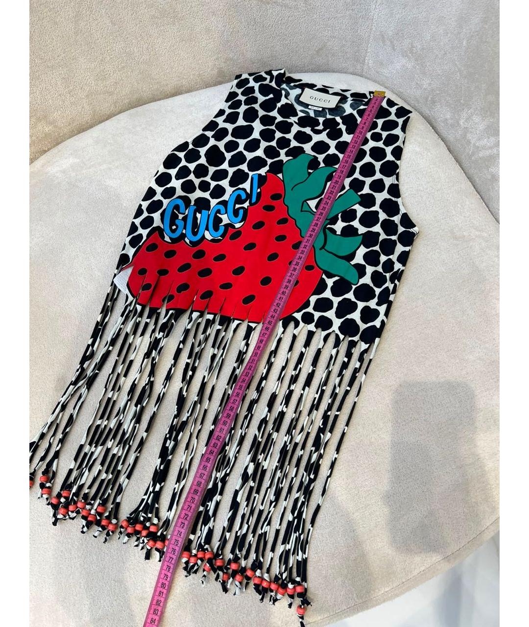 GUCCI Мульти хлопковая майка, фото 3