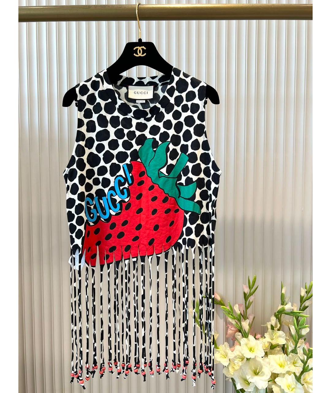 GUCCI Мульти хлопковая майка, фото 9