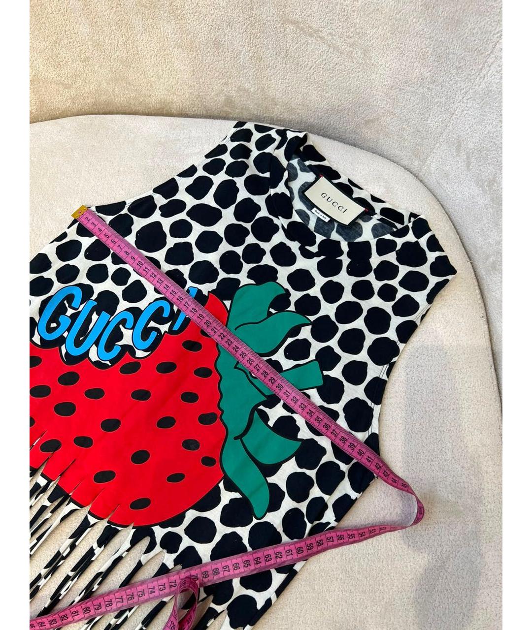 GUCCI Мульти хлопковая майка, фото 4