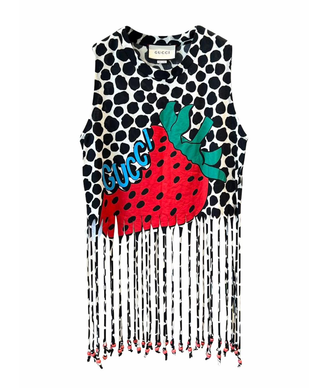 GUCCI Мульти хлопковая майка, фото 1