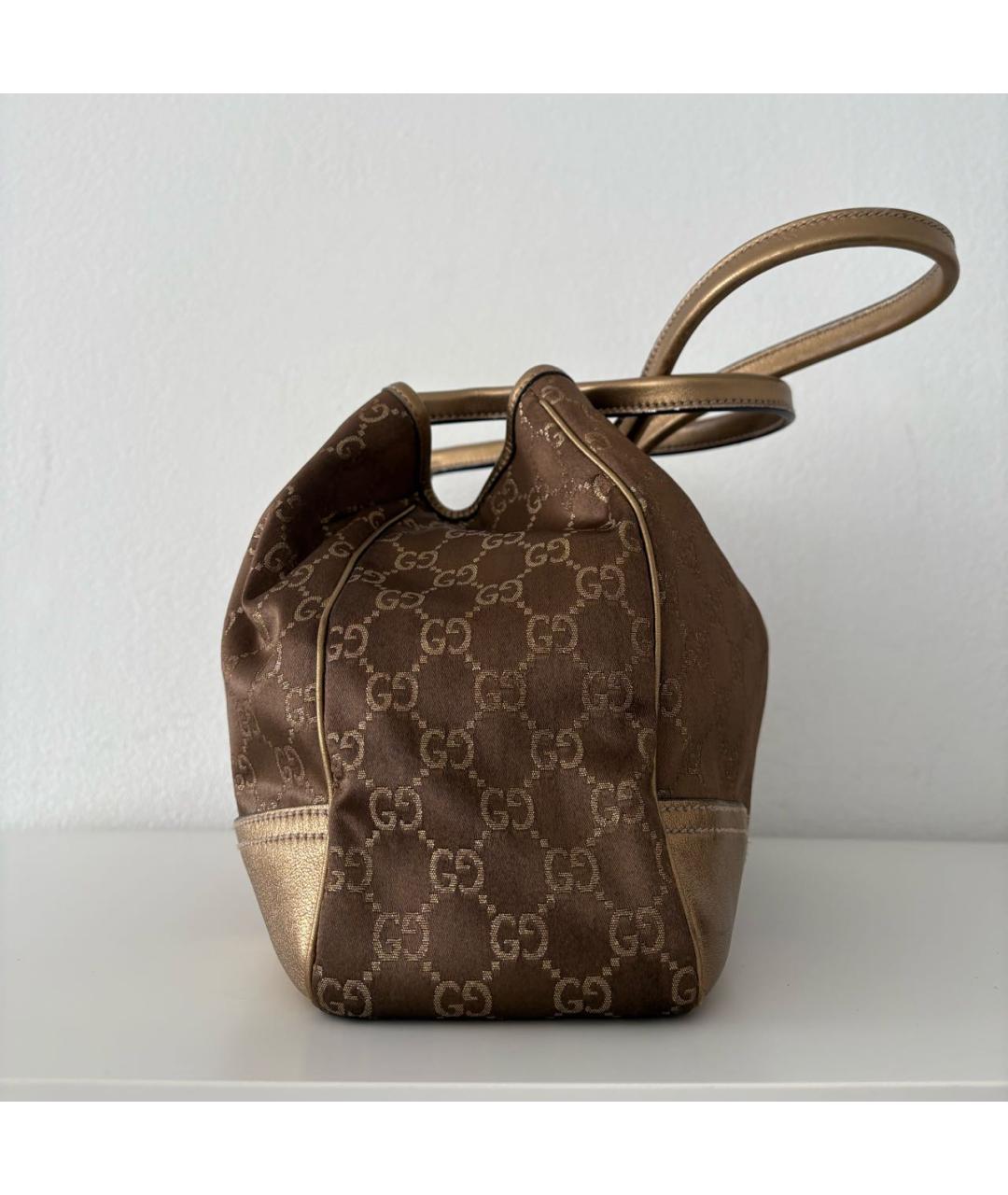 GUCCI Золотая сумка тоут, фото 5