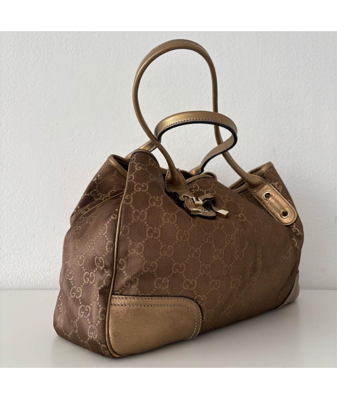 GUCCI Золотая сумка тоут, фото 2