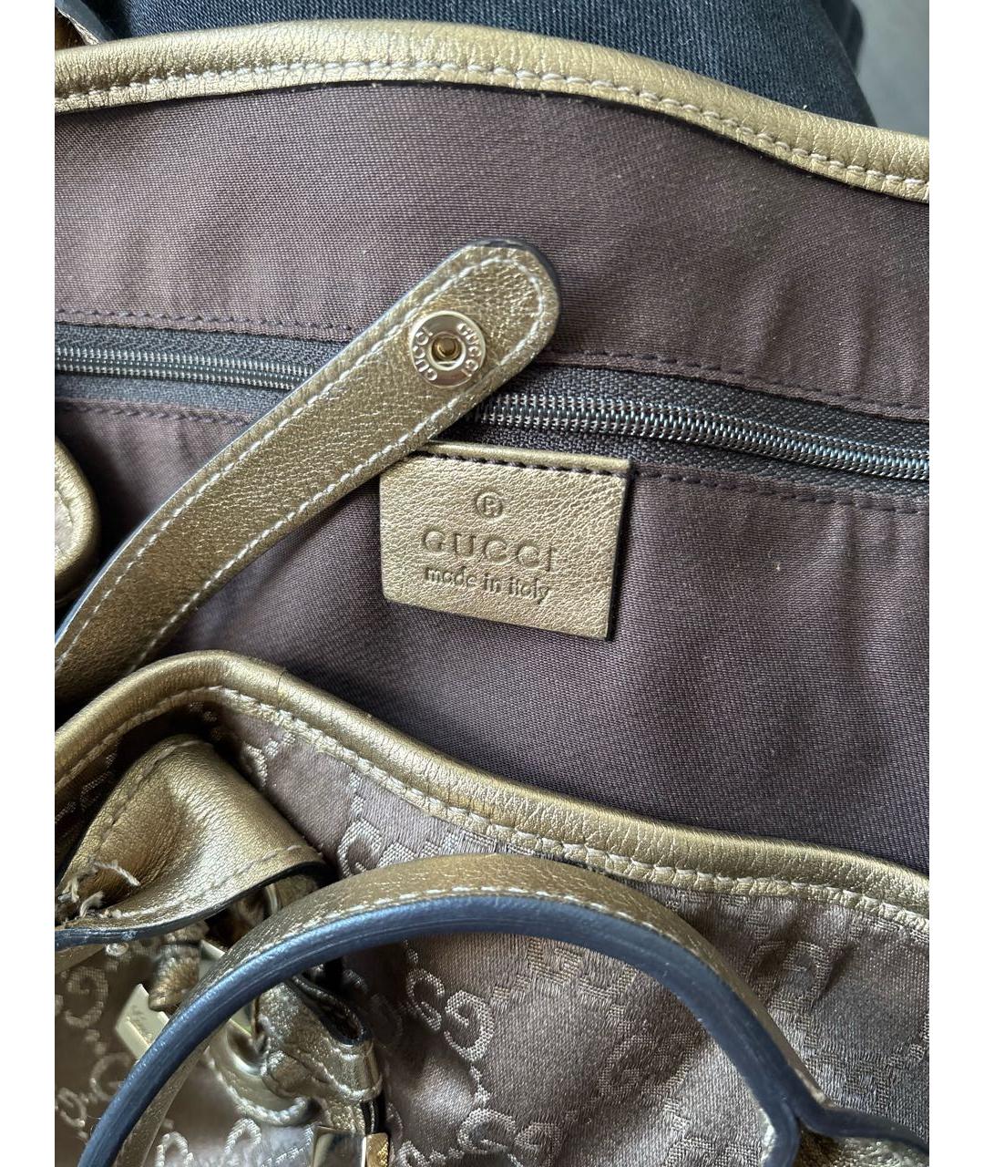 GUCCI Золотая сумка тоут, фото 7