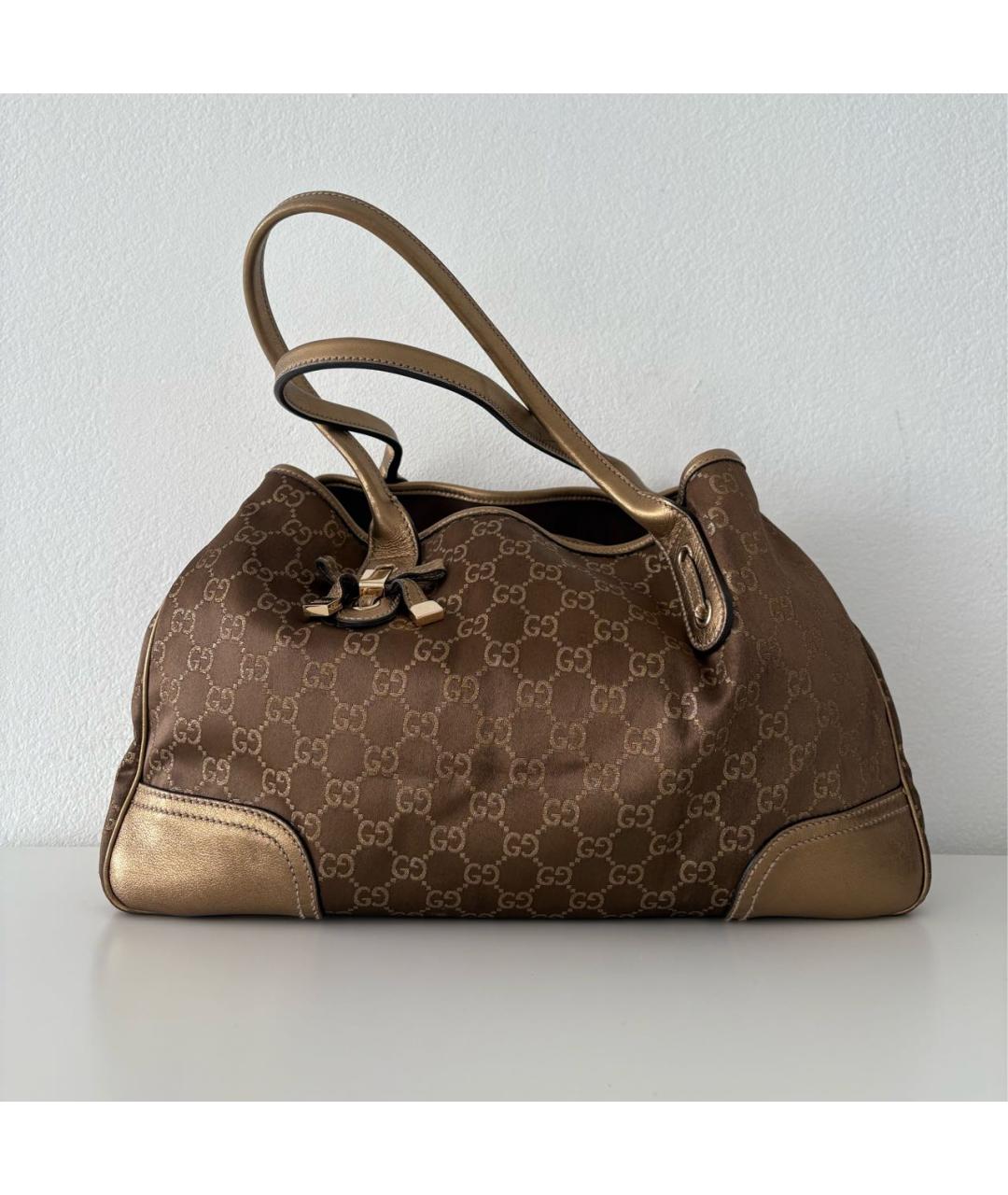 GUCCI Золотая сумка тоут, фото 9