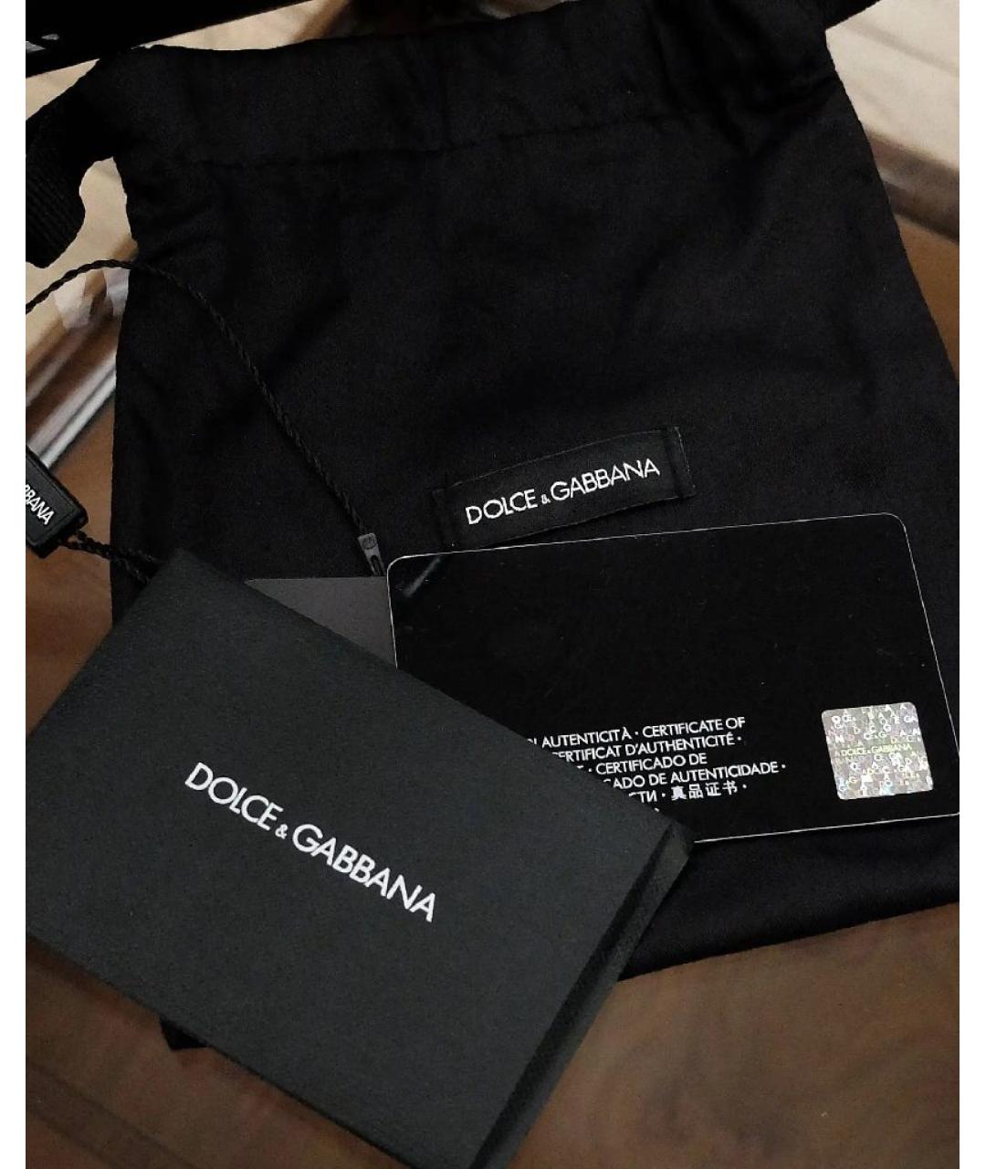 DOLCE&GABBANA Черная сумка с короткими ручками из лакированной кожи, фото 6