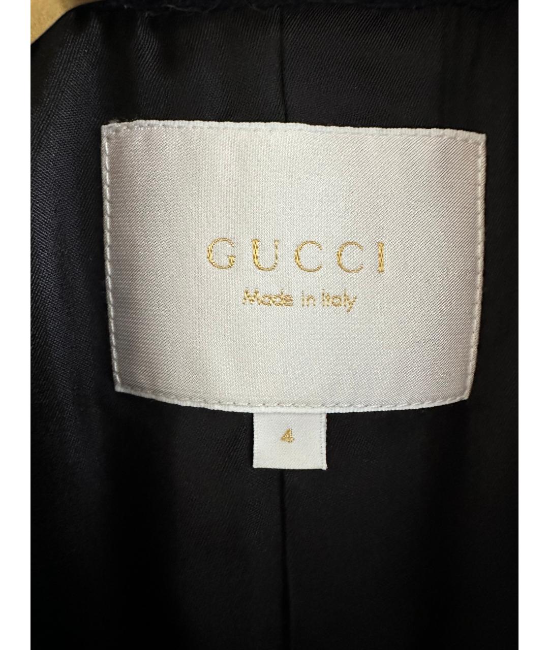 GUCCI Темно-синий хлопковый жакет / жилет, фото 3