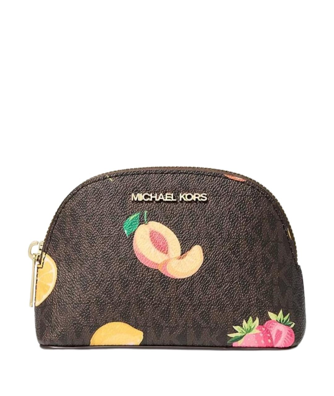 MICHAEL KORS Коричневая косметичка, фото 1