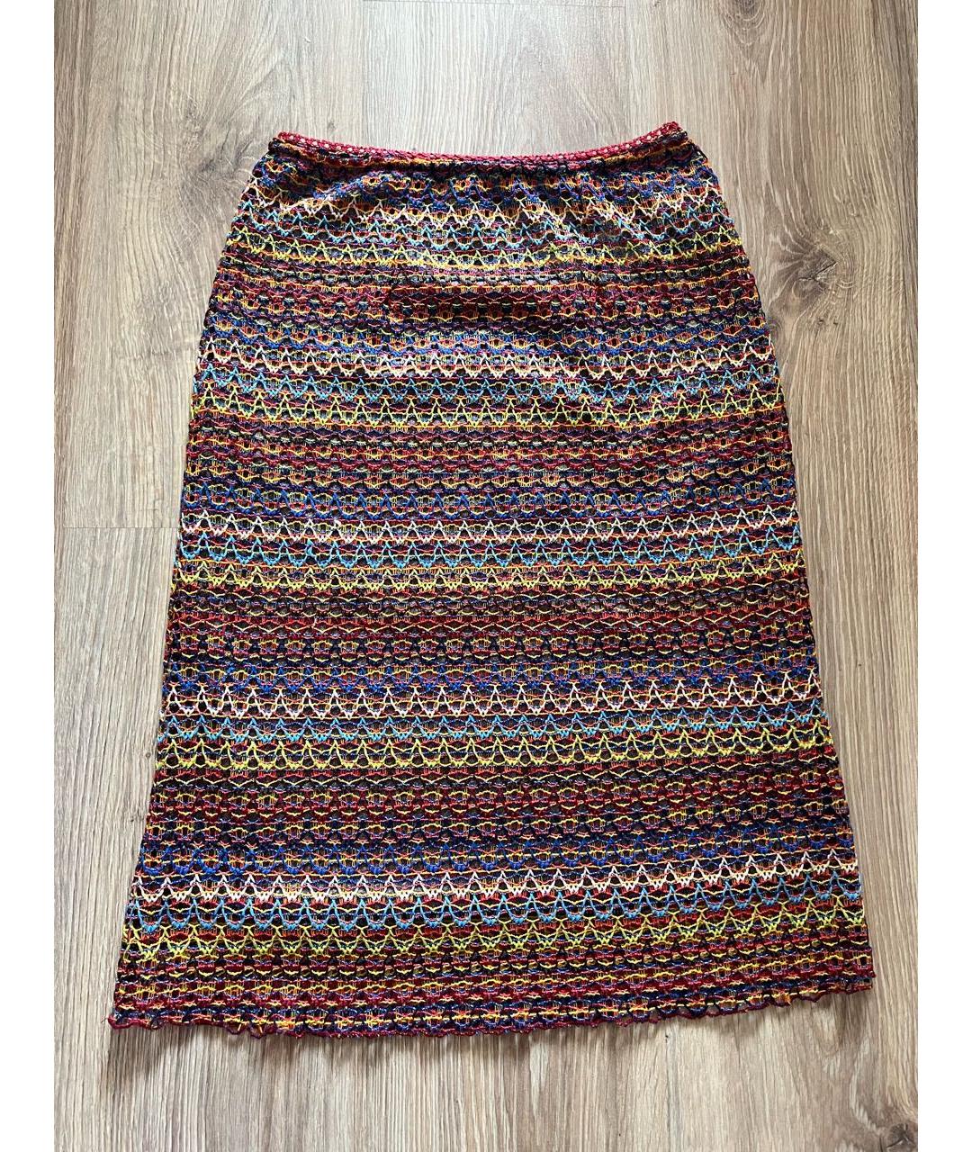 MISSONI Мульти вискозная юбка миди, фото 3
