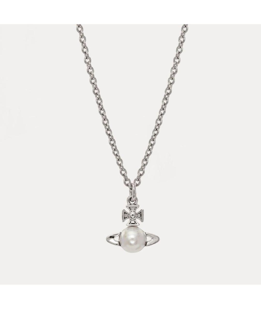 VIVIENNE WESTWOOD Серебряное металлическое колье, фото 6