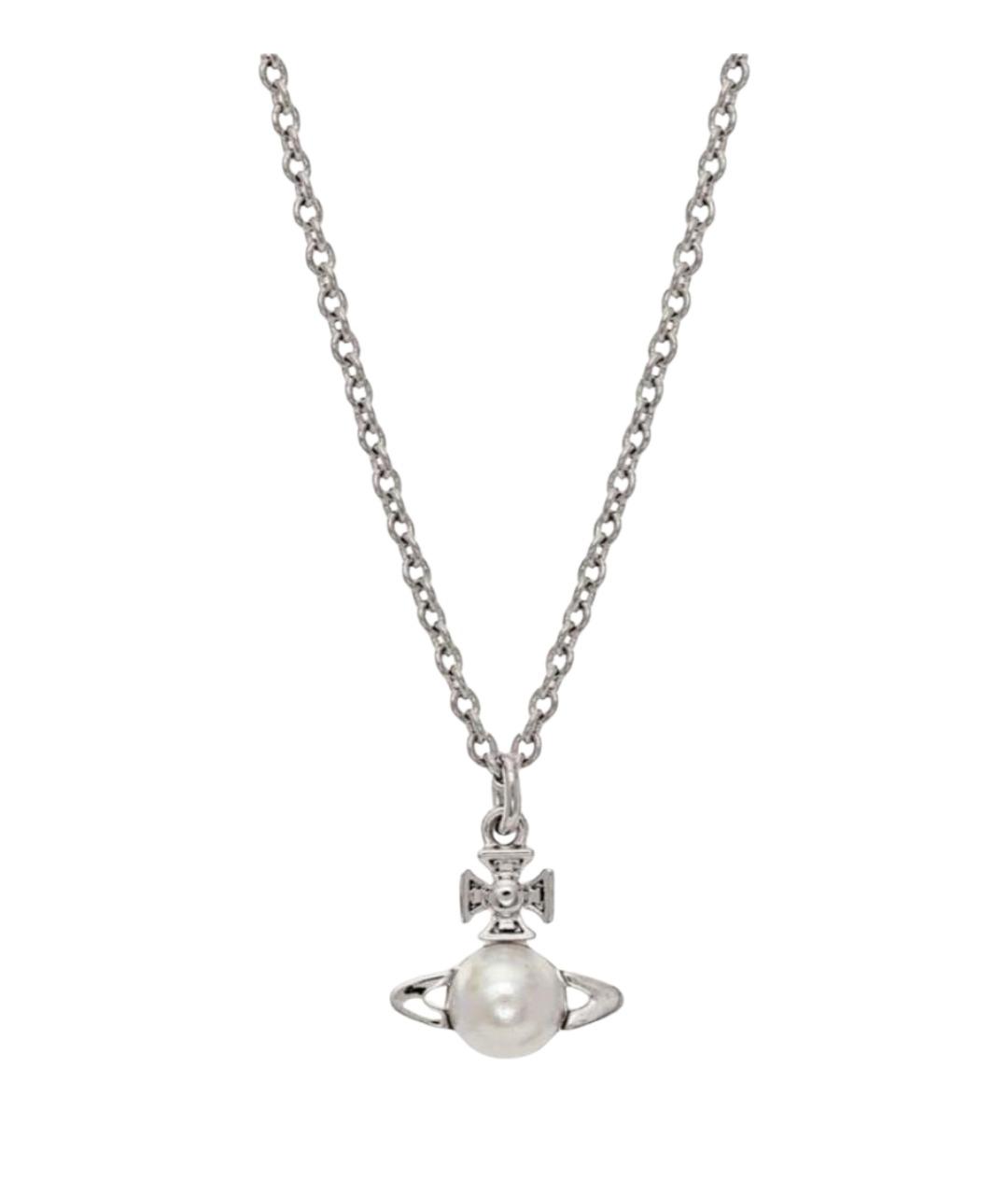 VIVIENNE WESTWOOD Серебряное металлическое колье, фото 1