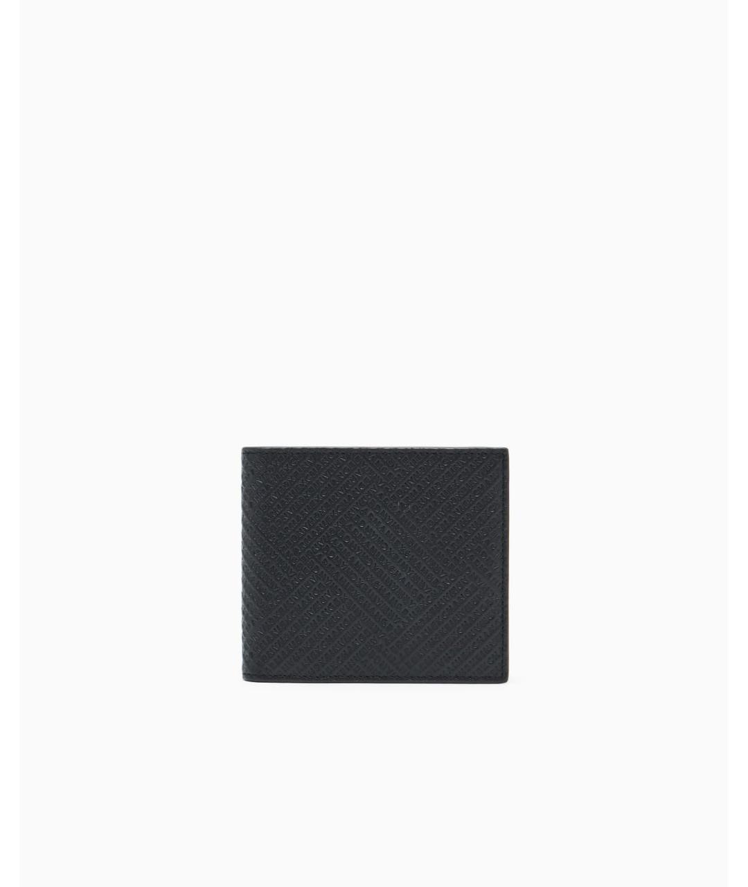 ARMANI EXCHANGE Черный кожаный кошелек, фото 6