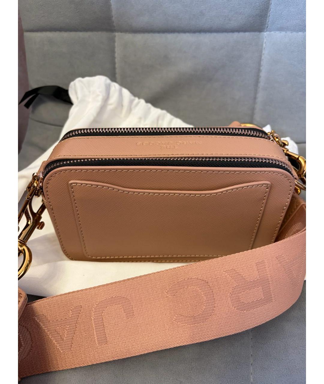 MARC BY MARC JACOBS Бежевая кожаная сумка через плечо, фото 3