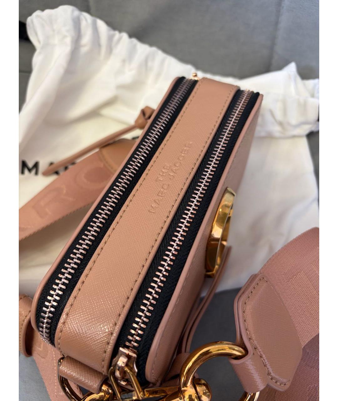 MARC BY MARC JACOBS Бежевая кожаная сумка через плечо, фото 6