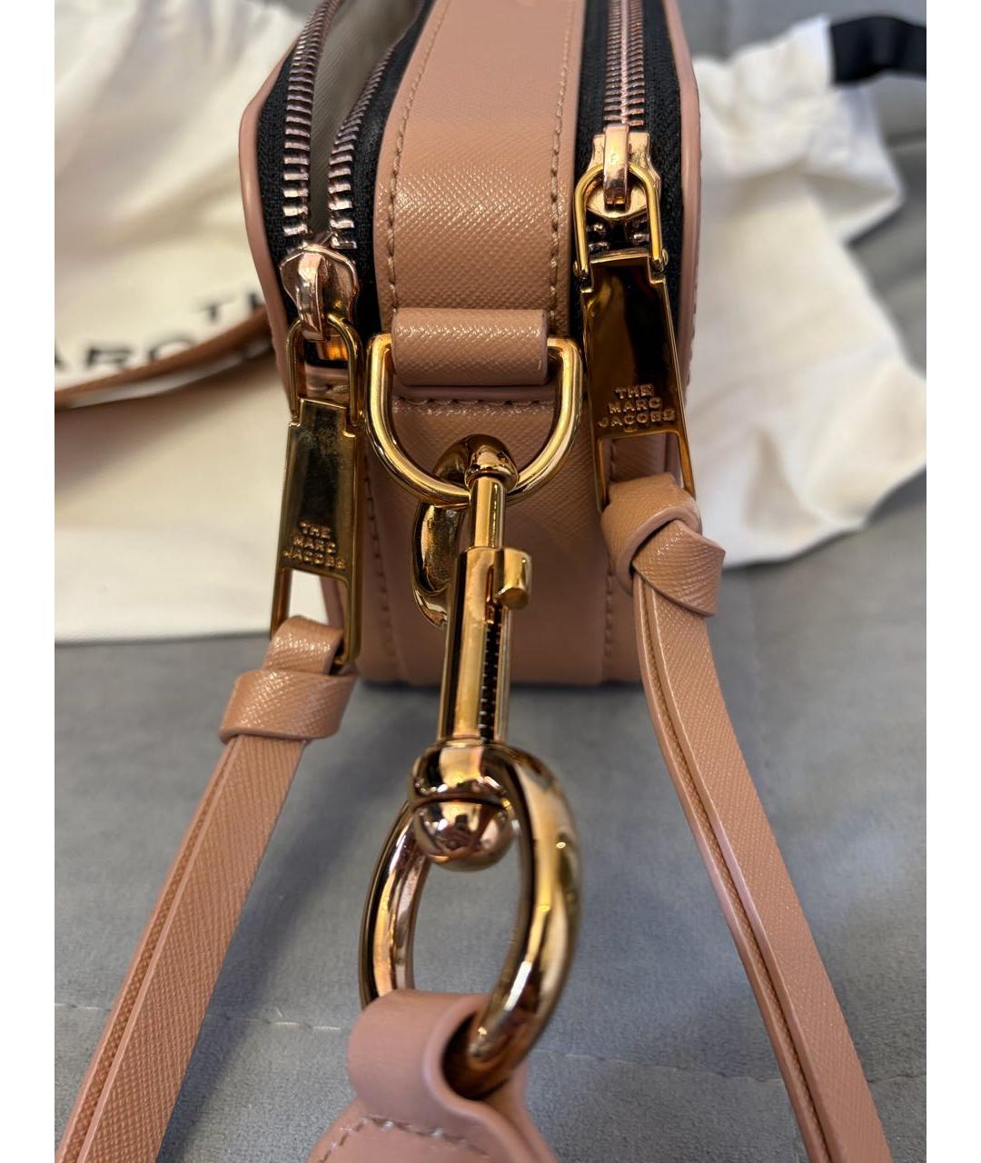 MARC BY MARC JACOBS Бежевая кожаная сумка через плечо, фото 4