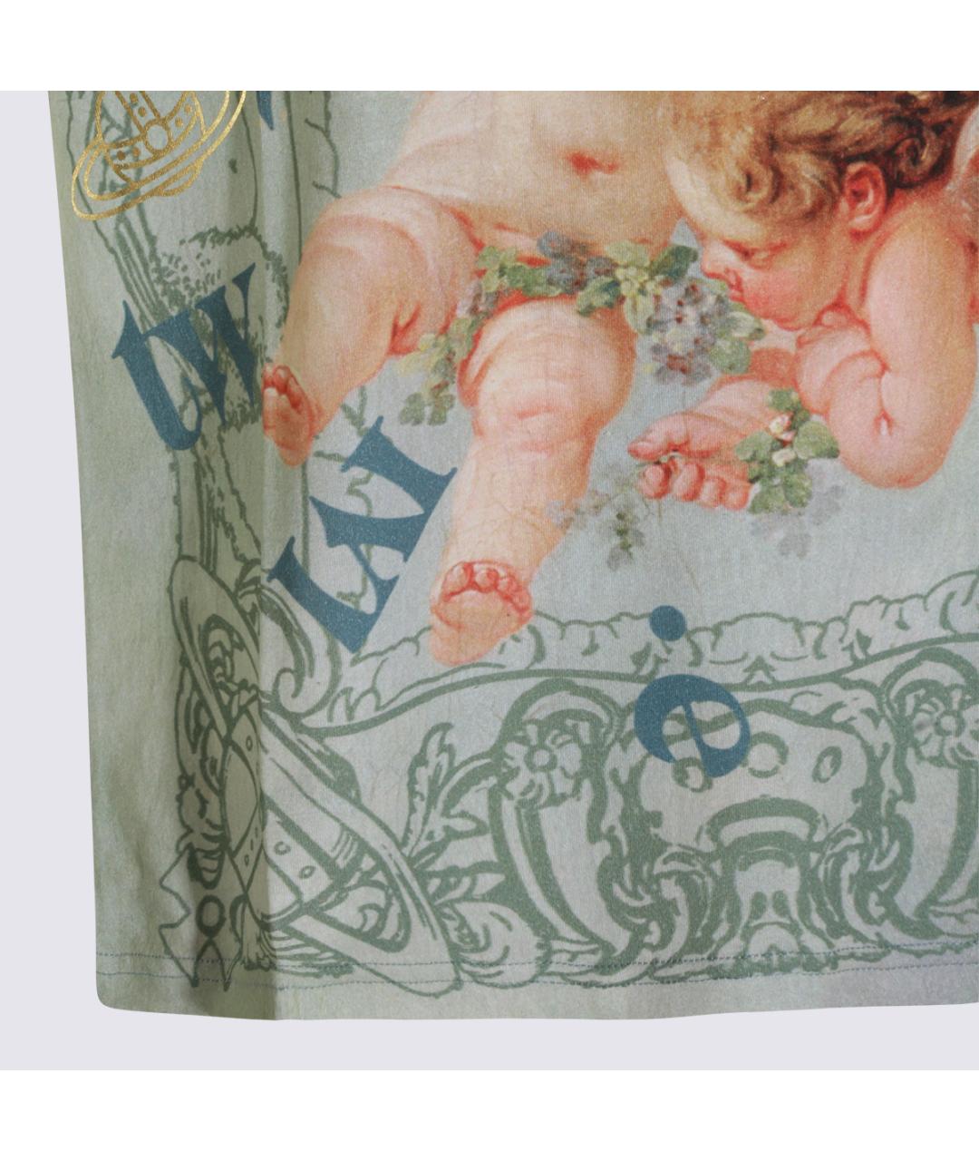 VIVIENNE WESTWOOD Мульти хлопковая футболка, фото 8