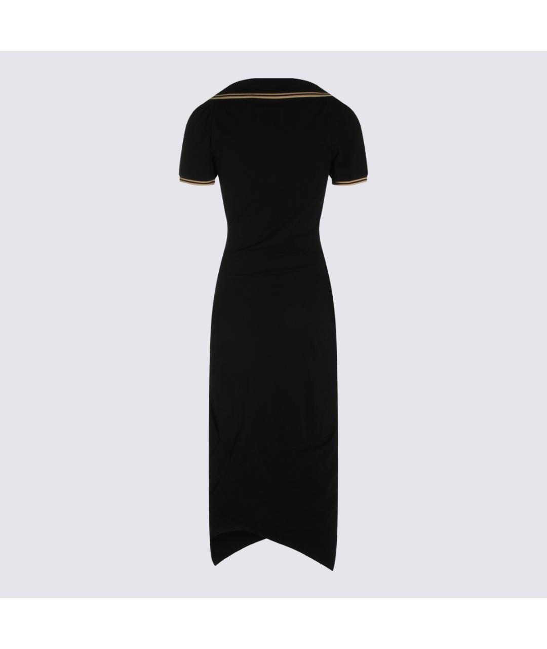 VIVIENNE WESTWOOD Черное хлопковое платье, фото 4