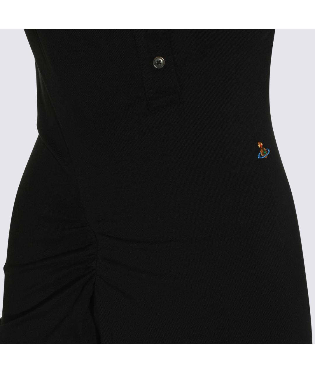 VIVIENNE WESTWOOD Черное хлопковое платье, фото 6