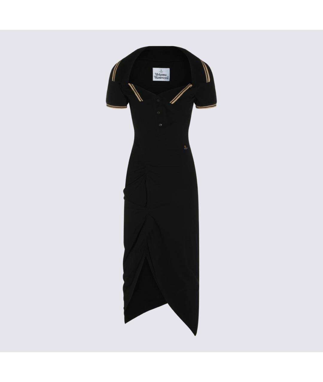 VIVIENNE WESTWOOD Черное хлопковое платье, фото 2