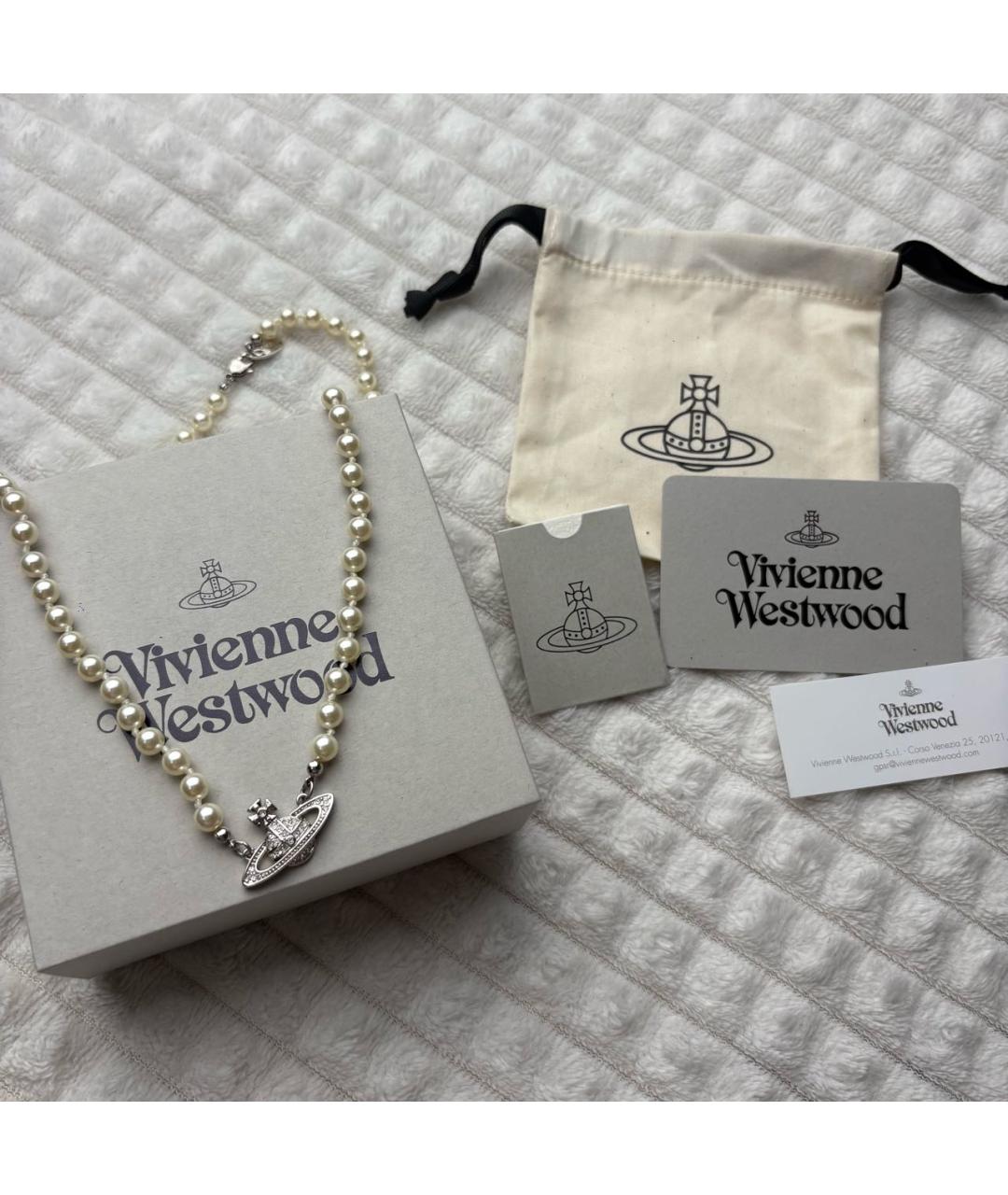 VIVIENNE WESTWOOD Бежевое колье, фото 5
