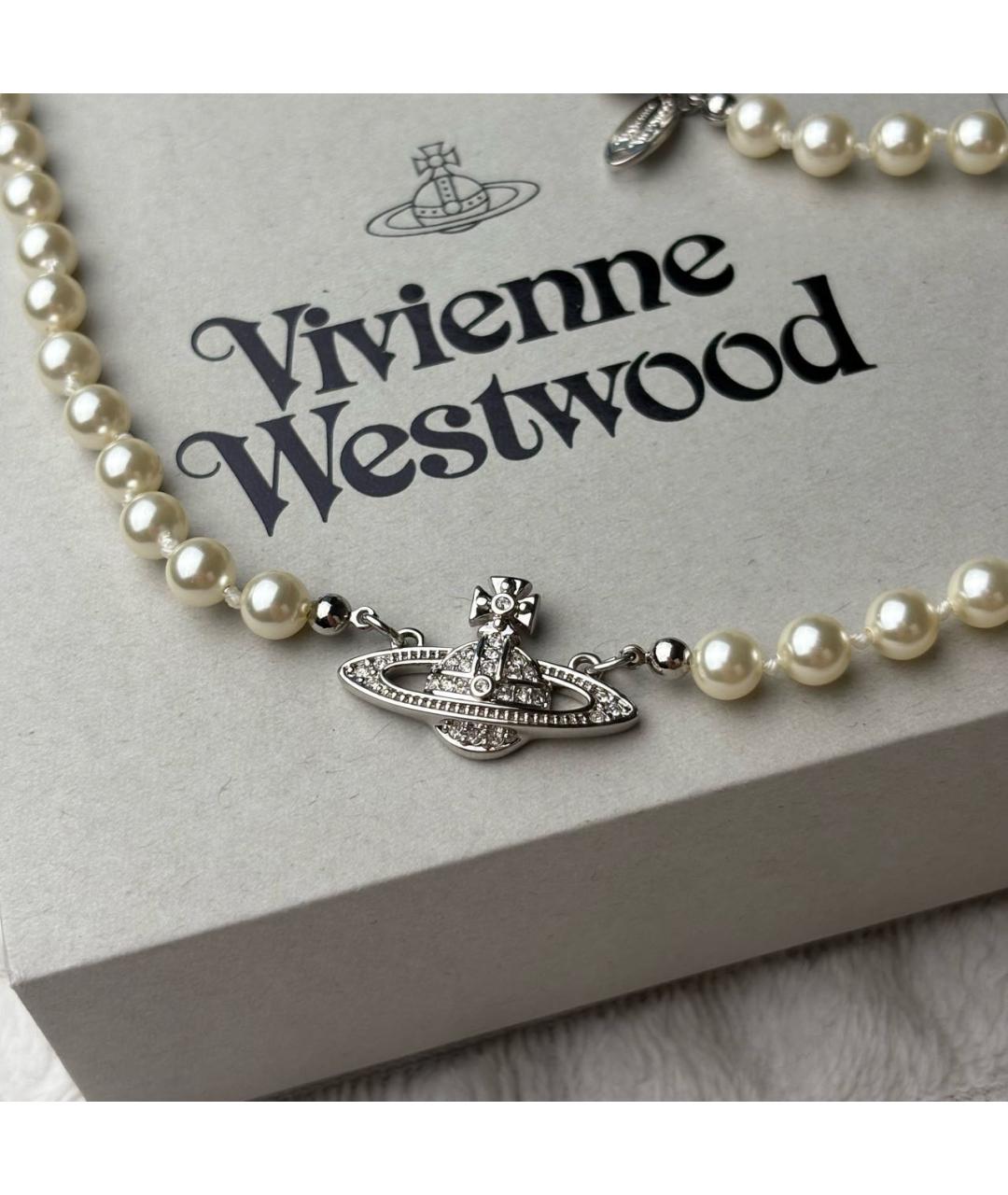 VIVIENNE WESTWOOD Бежевое колье, фото 2