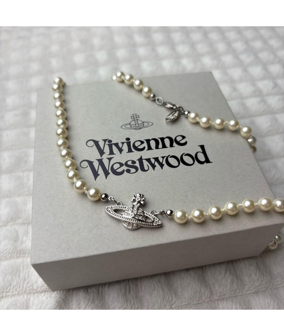 VIVIENNE WESTWOOD Бежевое колье, фото 3