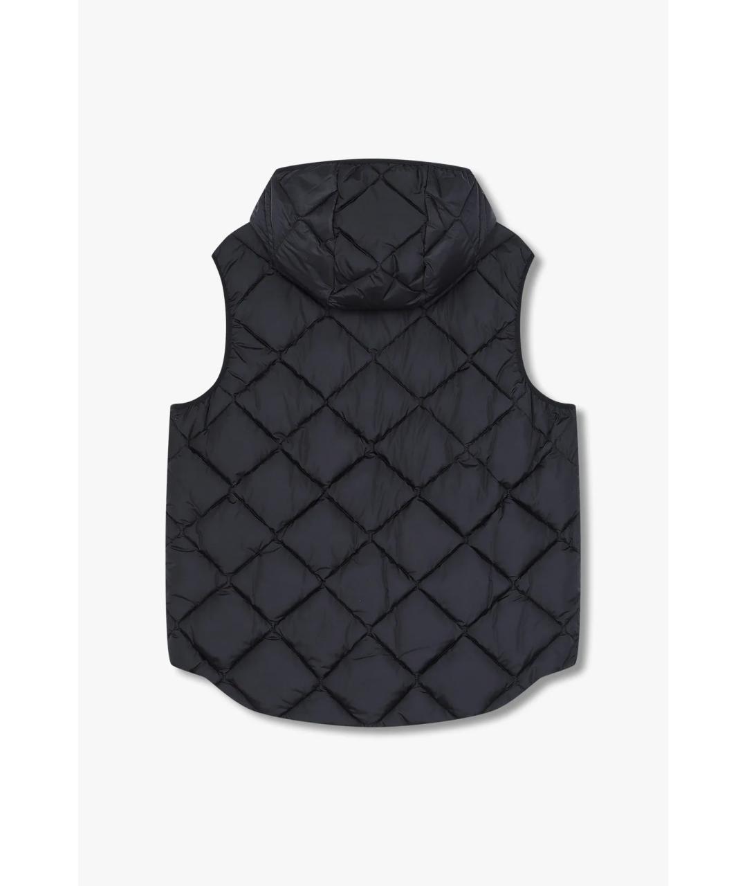 ARMANI EXCHANGE Черный полиэстеровый жилет, фото 2