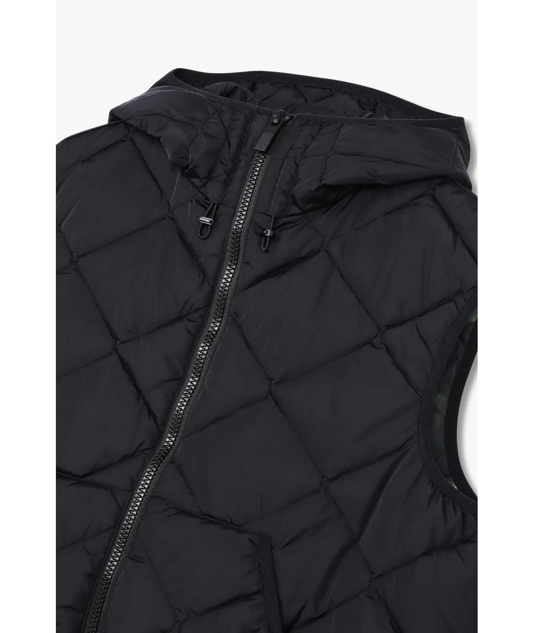 ARMANI EXCHANGE Черный полиэстеровый жилет, фото 3
