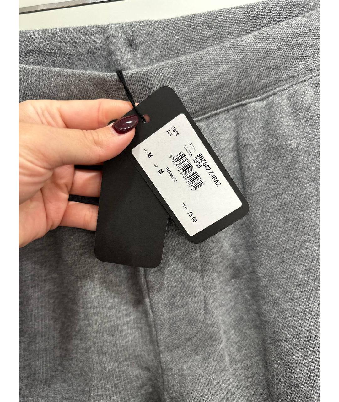 ARMANI EXCHANGE Серые хлопковые шорты, фото 3